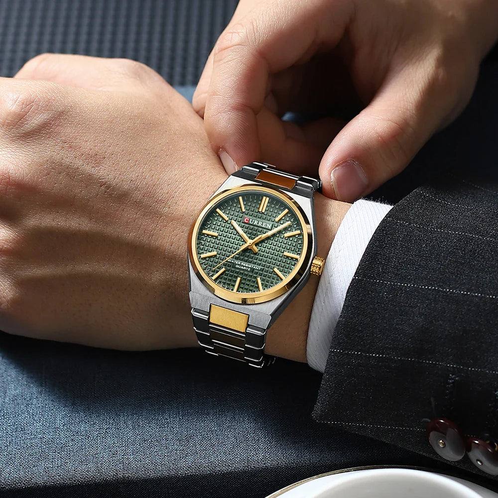 Blokes' Brushed Stainless Steel Watch | Aether